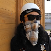 ROBIN FACEMASK /チェック イエローブルー
