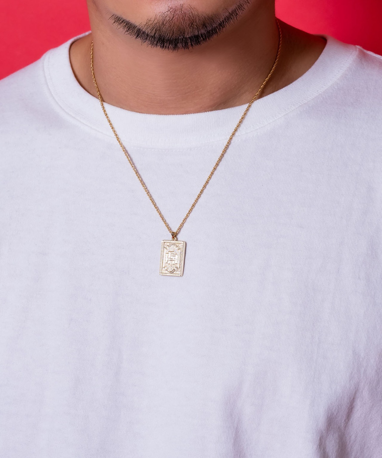 【#Re:room】ICON PLATE TOP SCREW CHAIN NECKLACE ［REA216］