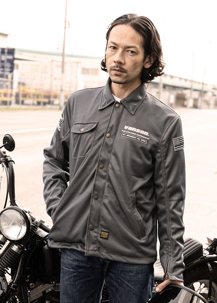 TVS2603S メッシュコーチジャケット | vansonleathers