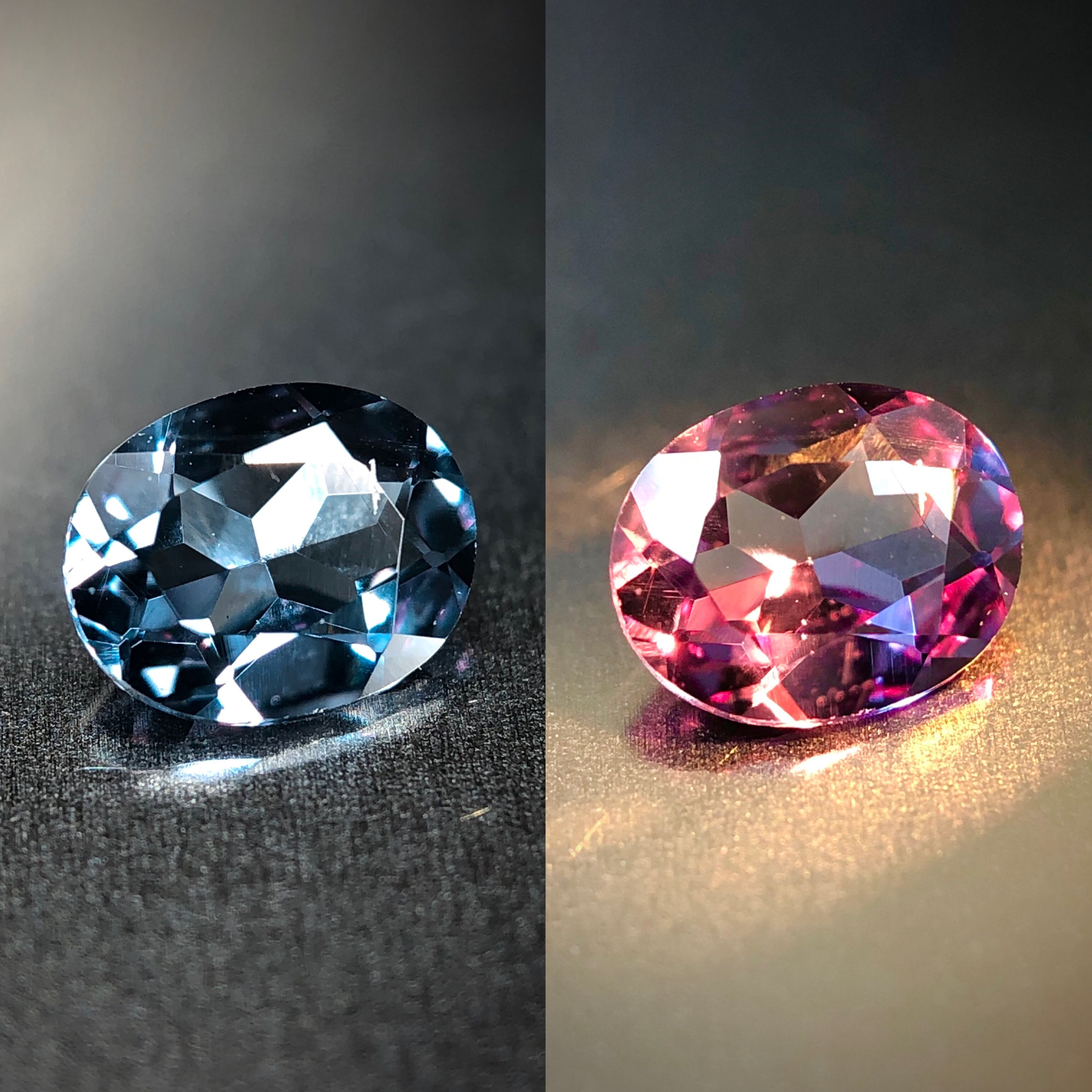 ベキリーブルーの蠱惑的な魅力 0.37ct 天然 カラーチェンジ ガーネット