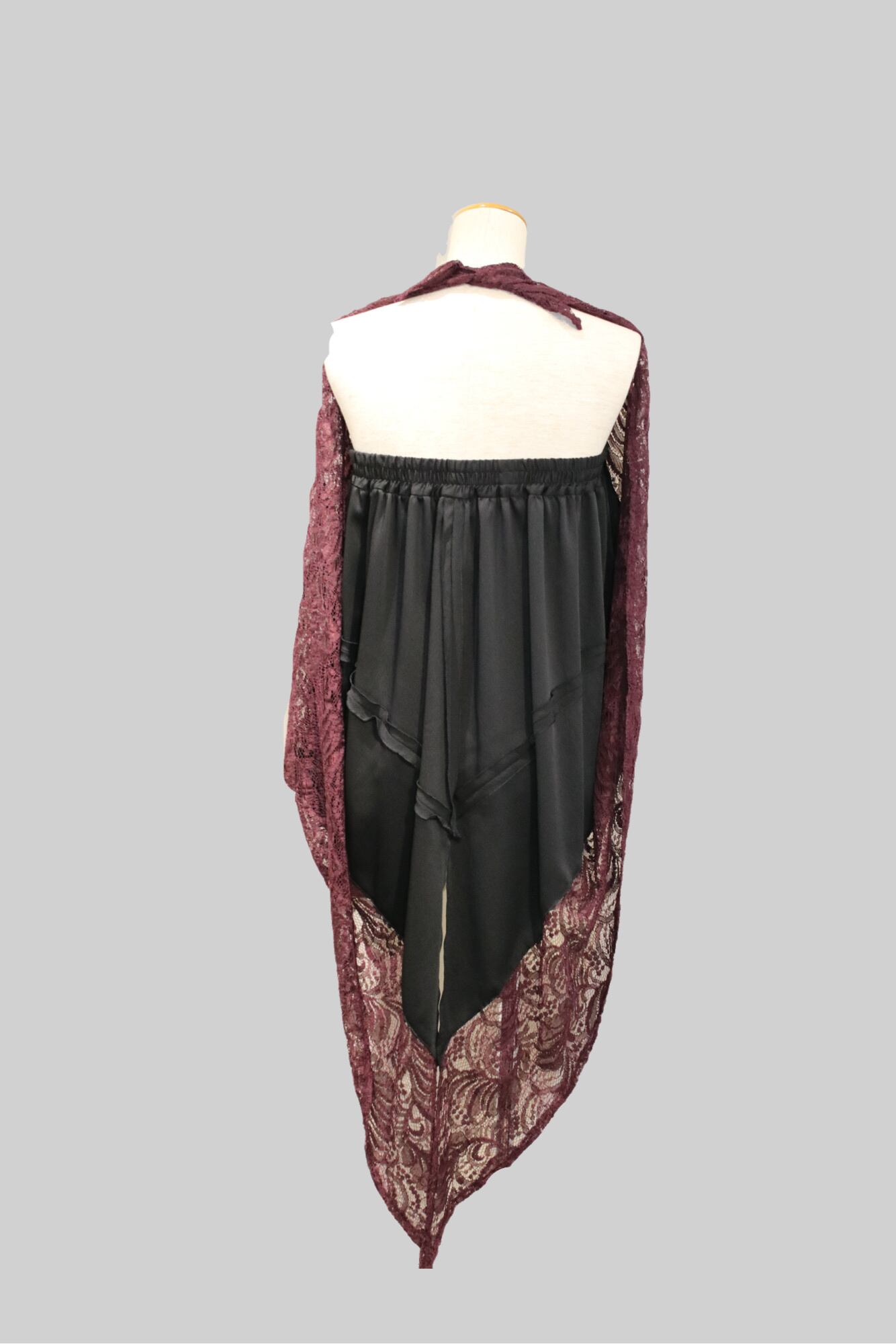 24AW】FUMIE=TANAKA 2way satin lacey (BLACK) F24A-29 | IAAAM ONLINE