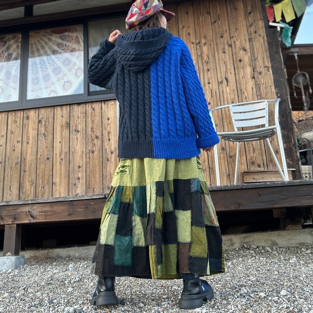 たっぷりパッチワークスカートＢ