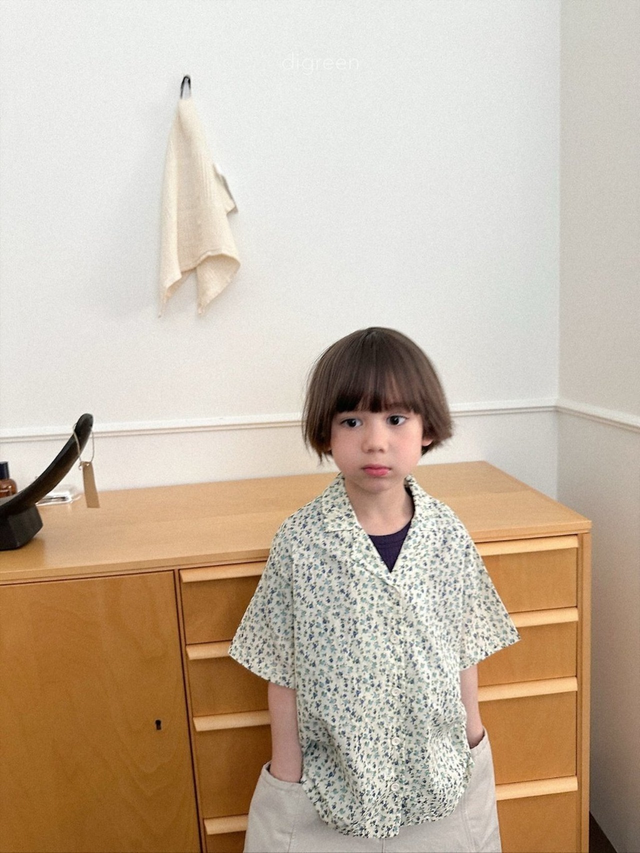 【取寄/韓国直送】digreen 26/SM  フローラシャツ｜夏服｜韓国子供服