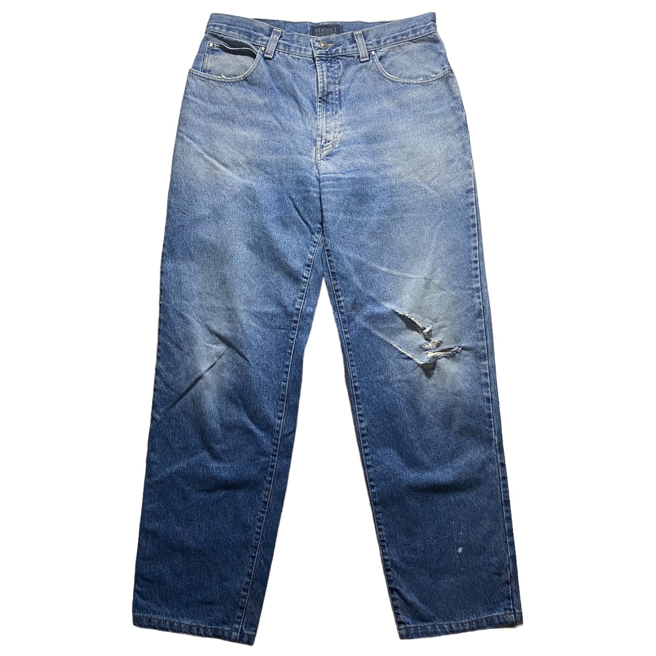 vintage VERSACE JEANS COUTURE damaged denim pants