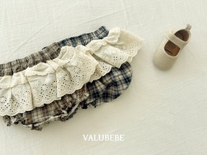 【予約/特典】valu bebe / checked cape bloomer