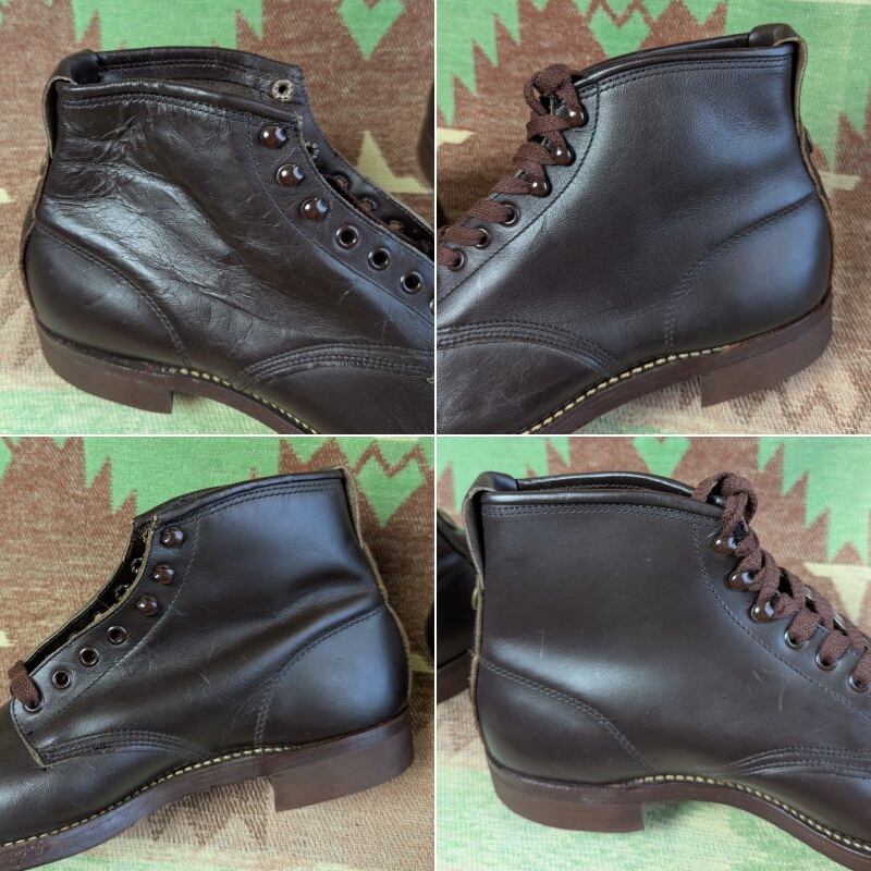 50s ENDICOTT JOHNSON Plain Toe Work Boots (9 1/2 EE) DEAD-STOCK