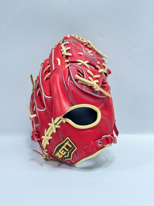 ZETT硬式　michii supreme order 右投げ用　701型　10mm 小　藤浪モデル　レッド×パステルブラウン 画像