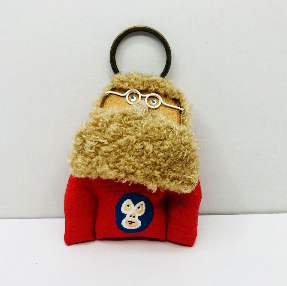 おじさんキーホルダー(赤レスラー) / キーホルダー / NADO.