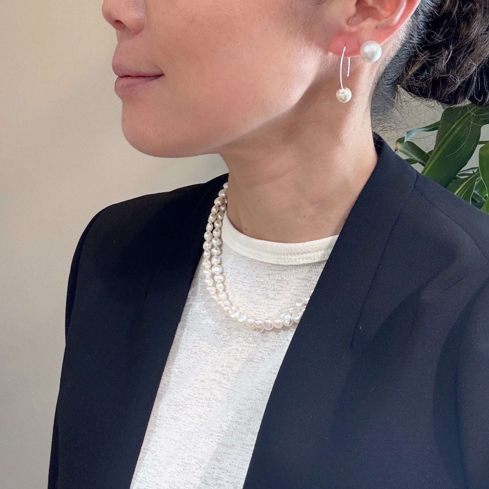 Lagoon Original バロックパール ロングネックレス 80cm ポテト