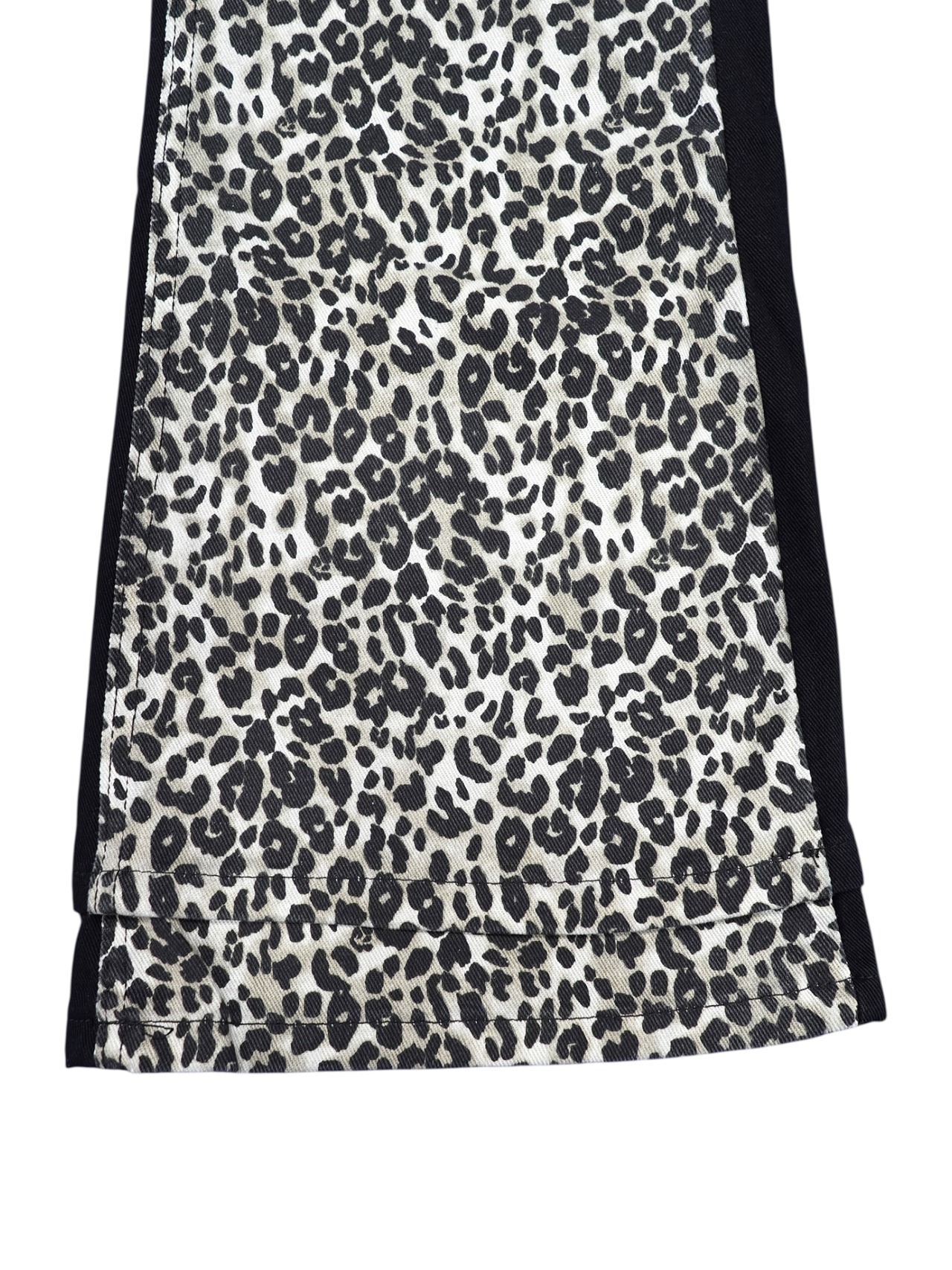 【PLANET STUDIO】Leopard Panel Flare Pants