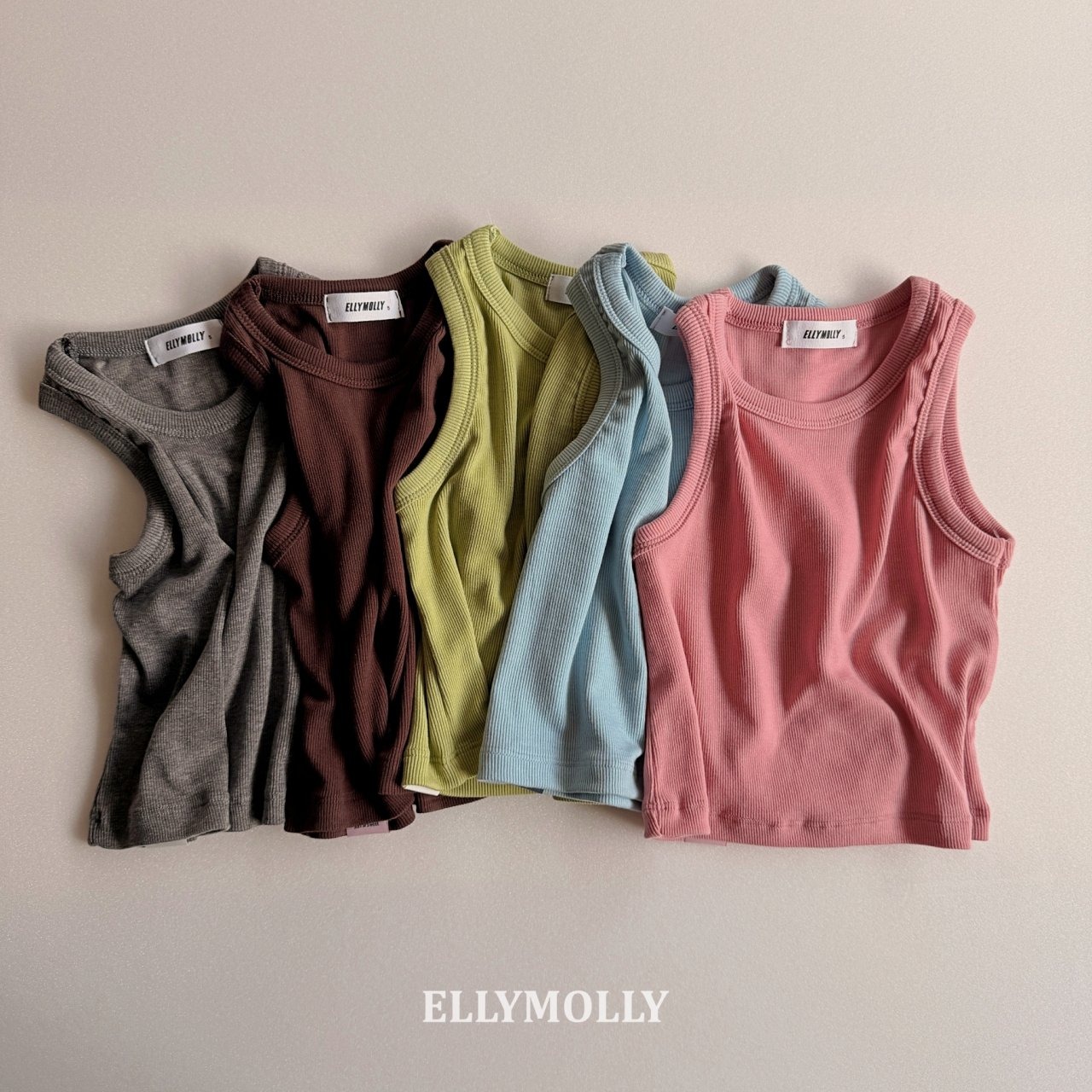 [ELLYMOLLY] Slime Layered Sleeveless / [엘리몰리] 슬라임레이어드나시