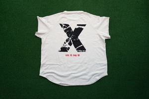 Cutoff Raglan "X"T-Shirts (BN/BK)