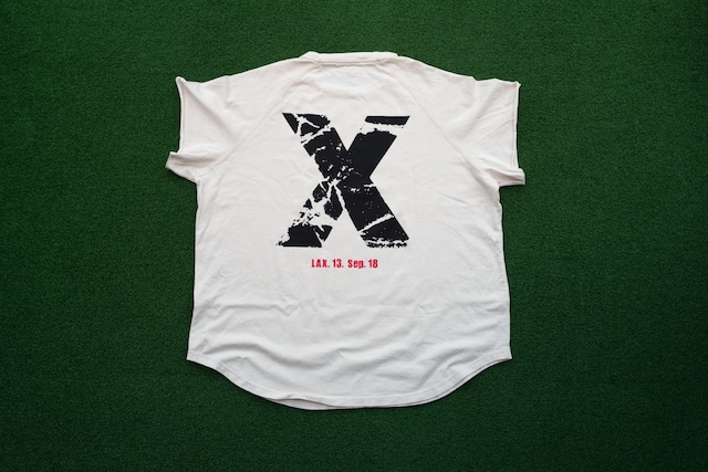 Cutoff Raglan "X"T-Shirts (BN/BK)