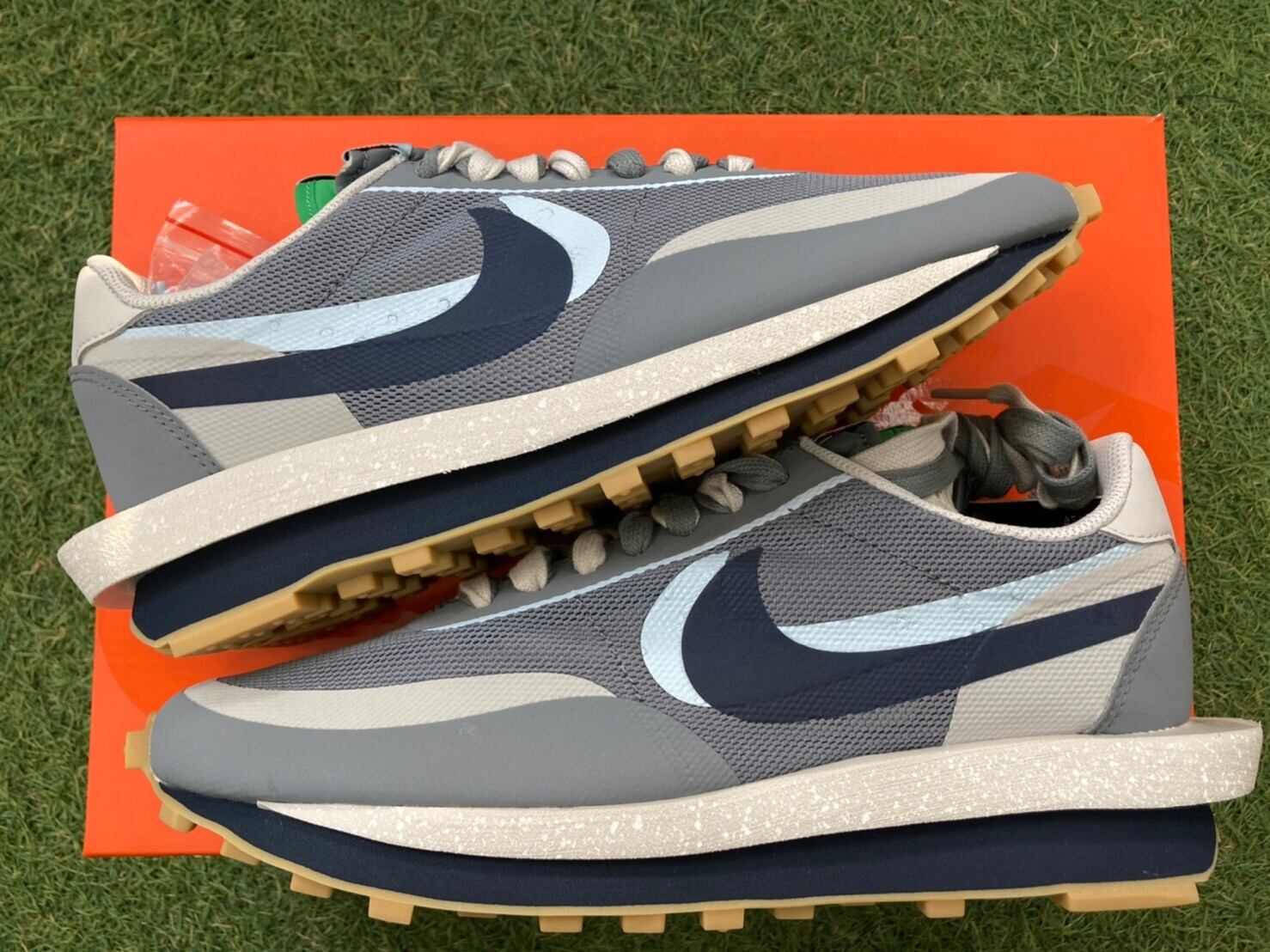 NIKE × sacai × CLOT LDWAFFLE /S/C NS COOL GREY DH3114-001 27.5cm  