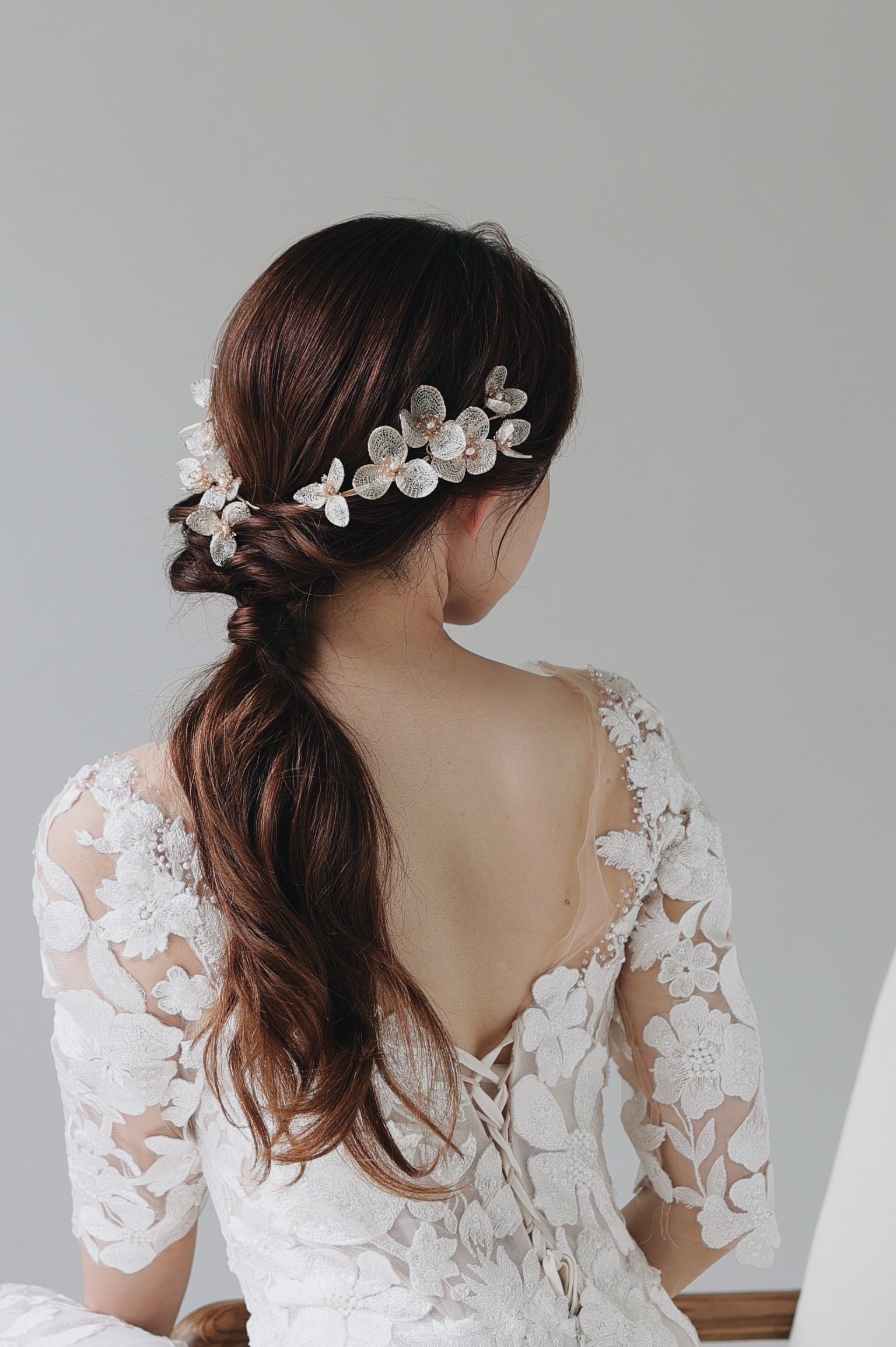 ウェディング　結婚式　ヘッドドレス (sweet ribbon)