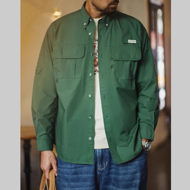 ボタンダウン　ワークシャツ　G00054