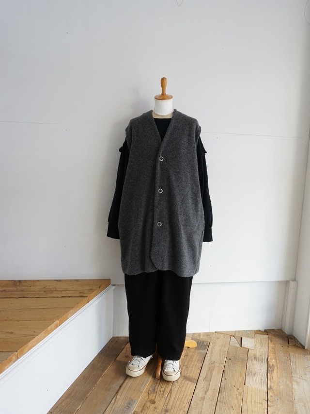 grin　ライトシープパイルボア ロングベスト