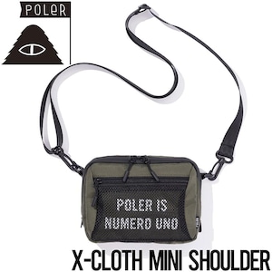 ミニショルダーバッグ POLeR ポーラー X-CLOTH MINI SHOULDER 241MCV0425 OLV 日本代理店正規品