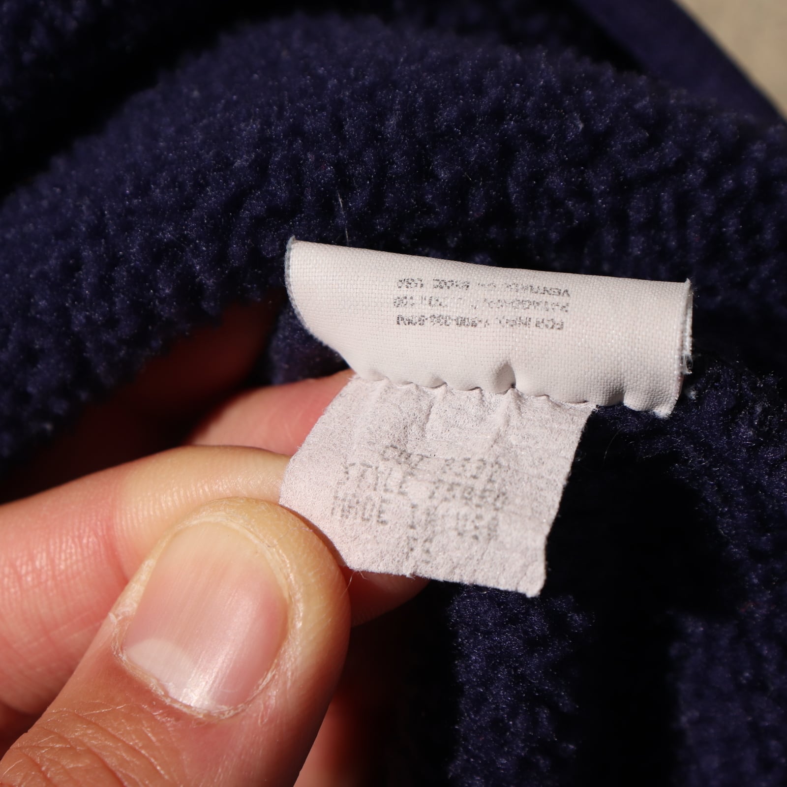 極美品 XL USA 95年 ネイビー スナップT Patagonia パタゴニア 紺色 紫