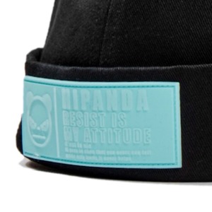 送料無料 【HIPANDA ハイパンダ】男女兼用 チャイニーズ ハット 帽子 UNISEX CHINESE HAT / BLACK