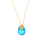 Stardust stone necklace（スターダストストーンネックレス）EMU-0101bt ブルートパーズ