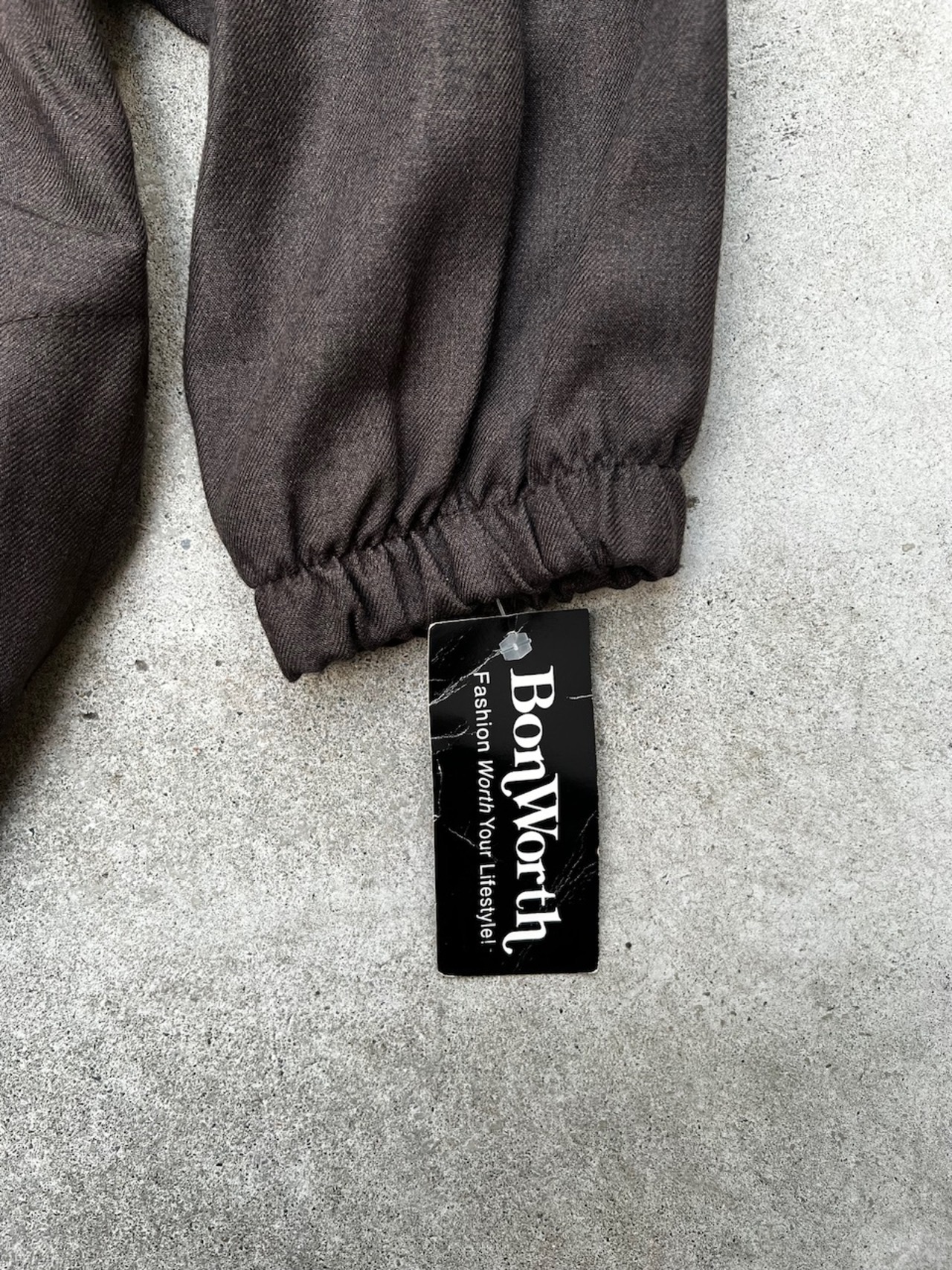 "Made In USA" Brown Zip Jacket