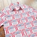 70s budweiser patterned all over Open collar Shirt Size 16-16H