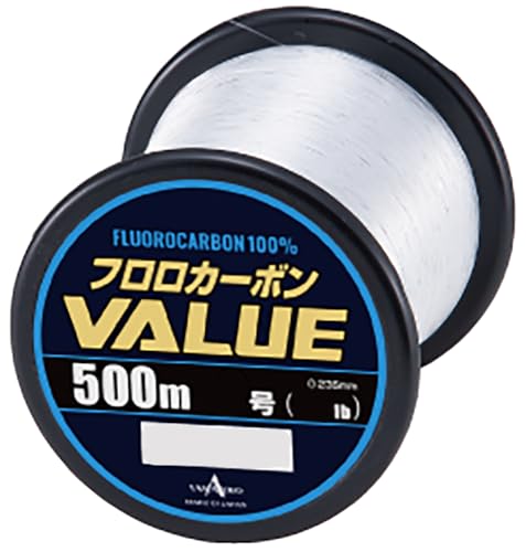 ヤマトヨテグス(Yamatoyo) フロロカーボン VALUE ボビン巻 透明 500m