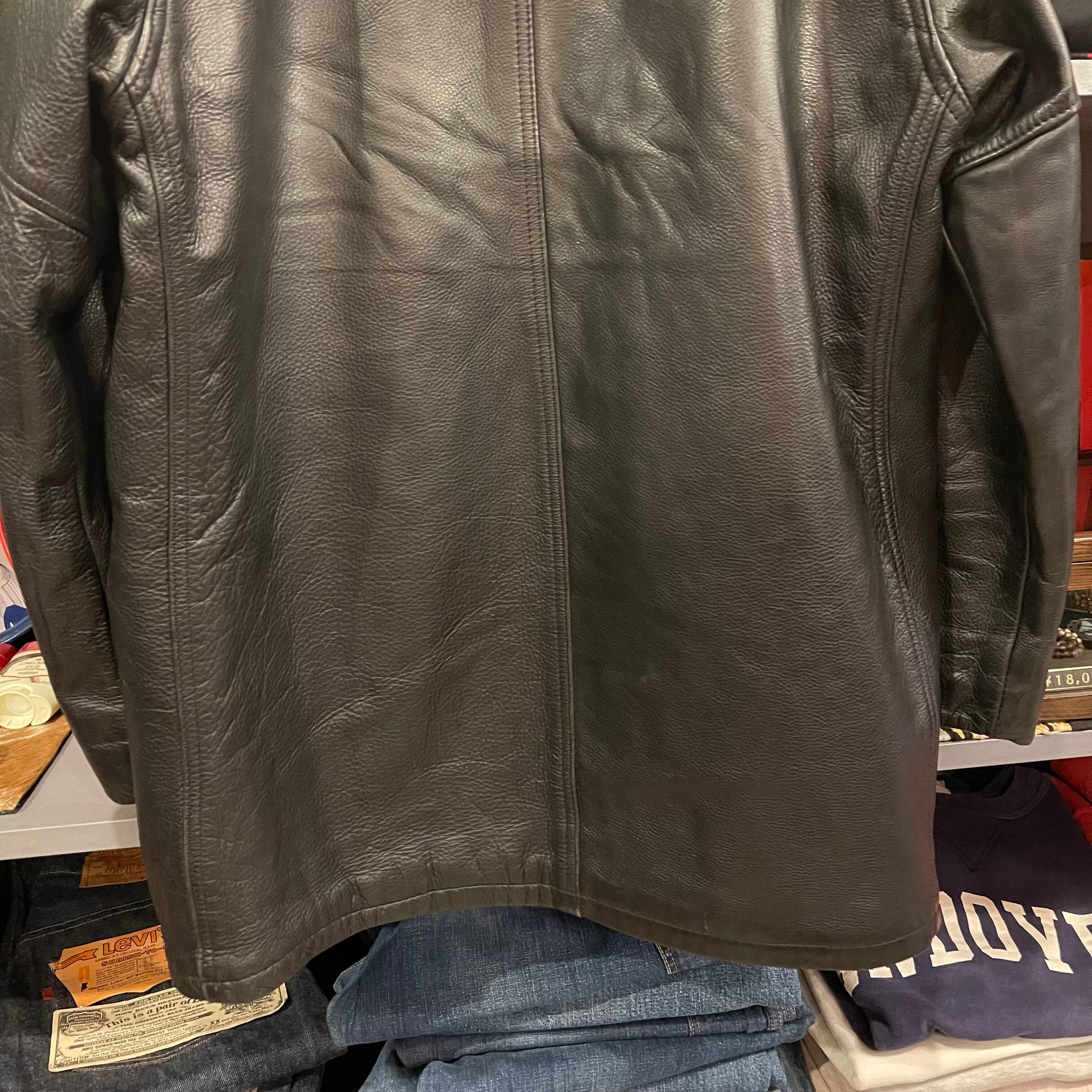 90's schott レザーカーコート 38 抜群の経年変化】90S ショット Schott レザーカーコート 黒 3XL - メルカリ