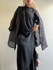 90s Vintage "FLAX" Collarless Linen Shirt Jacket