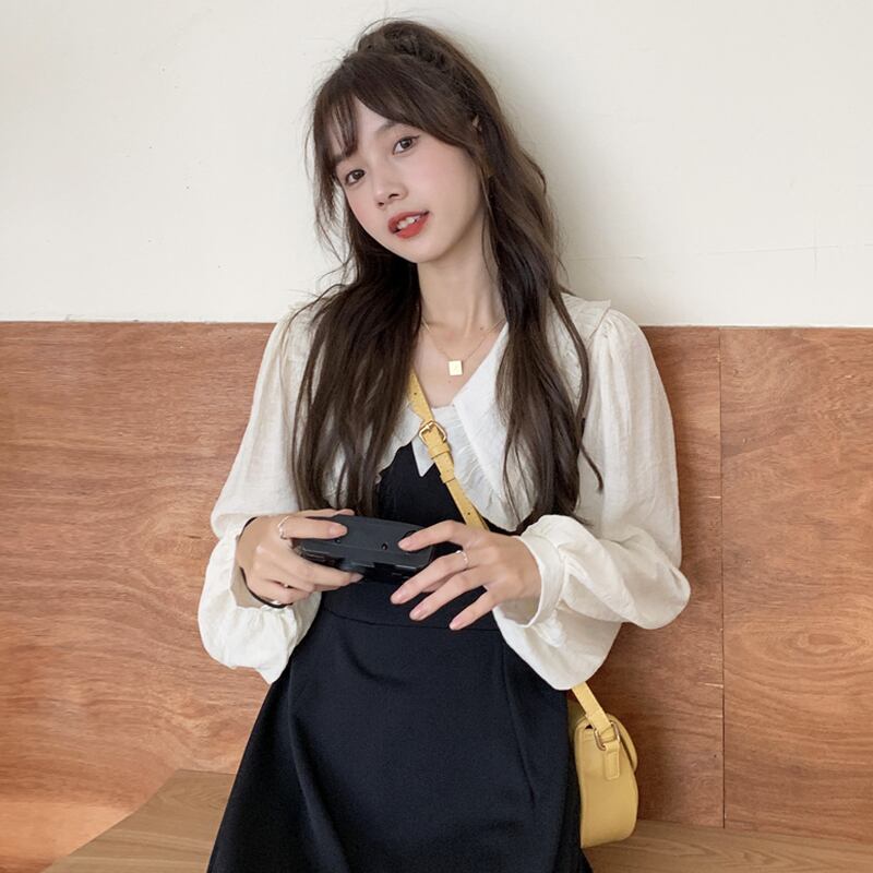 ロングドレス スプリングオータムスタンダードスカート レトロ 春物 秋物 スーパーモール63915430178