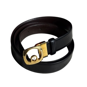 DUNHILL logo buckle leather belt
