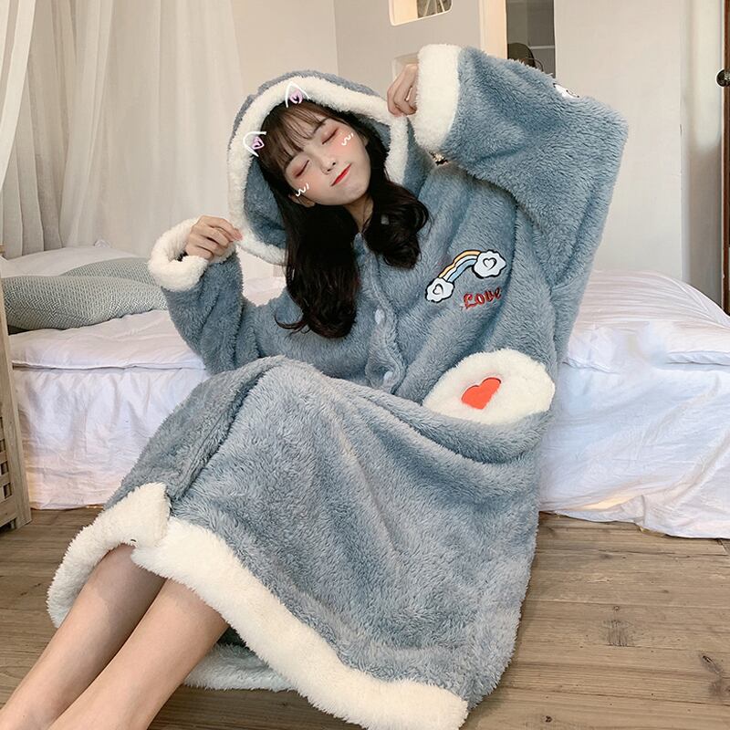 ルーズレディースレッドベルベットロングナイトガウン 大人ガーリー スウィート キュート カジュアル オータム 秋物 ウィンター 冬物 試着室78396857124