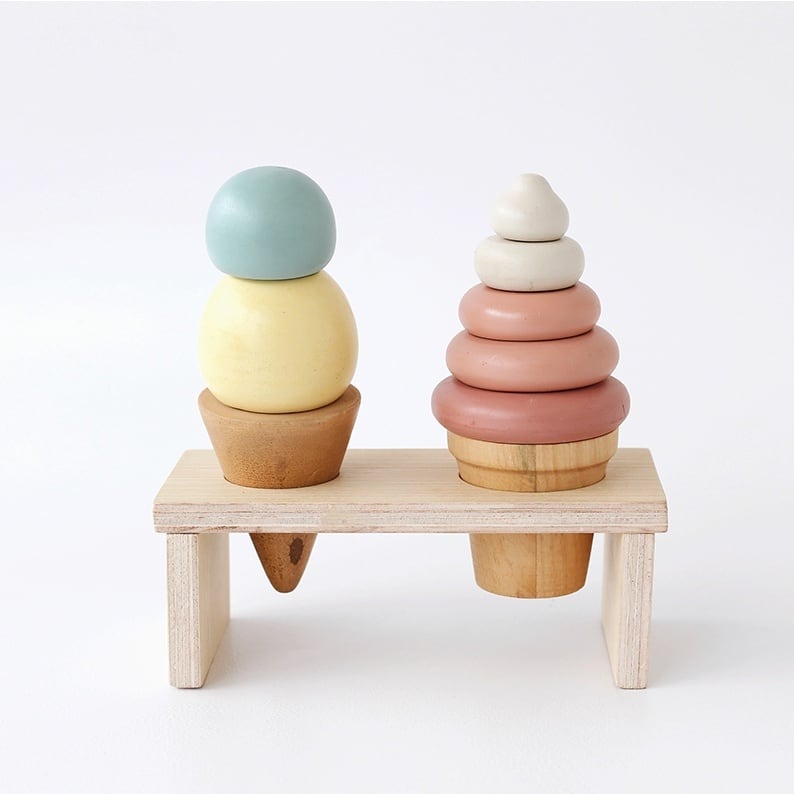 Letterinpine /Icecream set pastel /アイスクリームウッドトイ♡