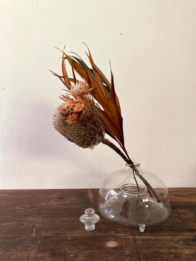 ハエトリゆらゆらガラス　(古道具)