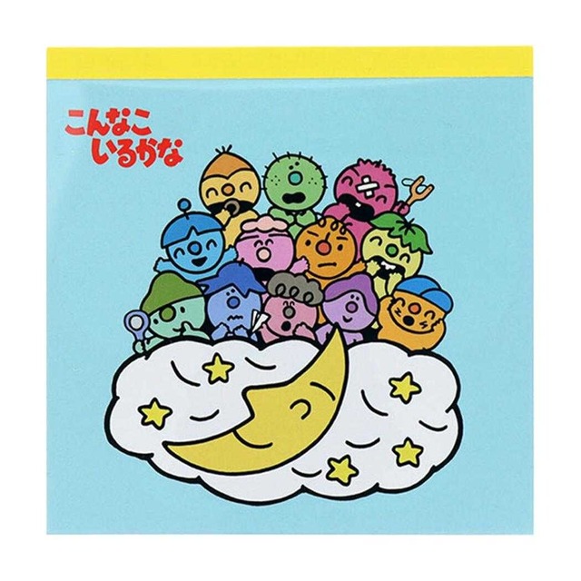 サンスター文具　こんなこいるかな　三日月　スクエアメモ　ME01