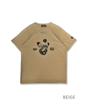 COOLAブルドッグプリントベーシックTシャツ (BEIGE) CQ-49004