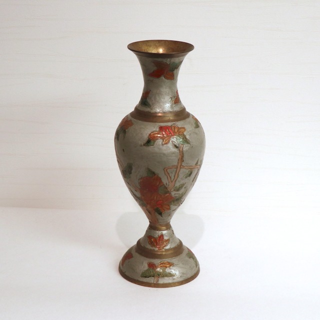ラッパ型花瓶・花器・真鍮製・No.200815-009・梱包サイズ60