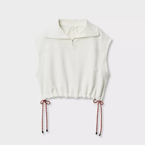 rag&bone VINTAGE TERRY HALFZIP MUSCLE CREAM