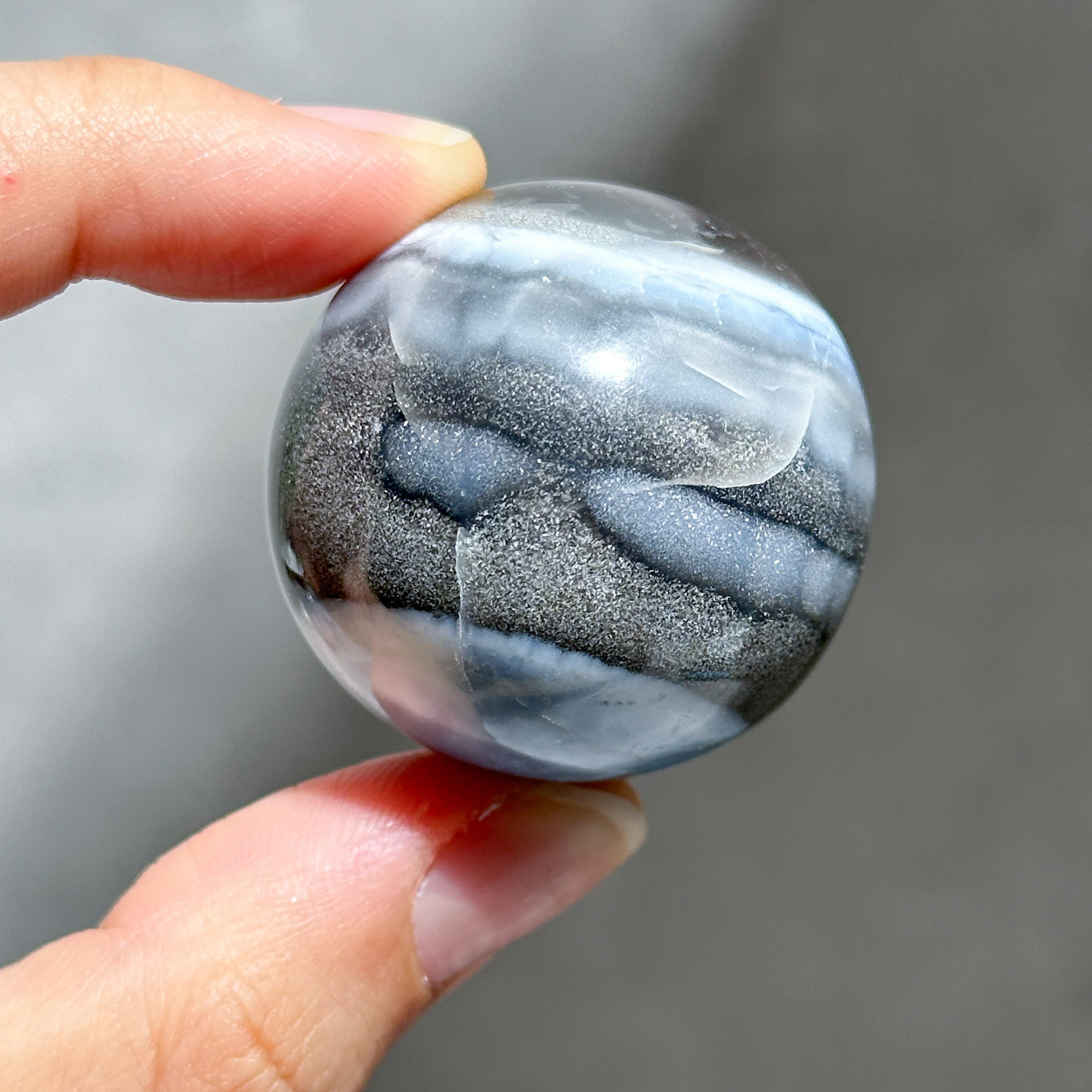 ブルーオパール スフィア23◇ Blue Opal ◇ 天然石・鉱物