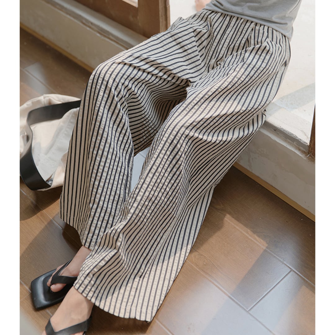 slim casual floor mop pants