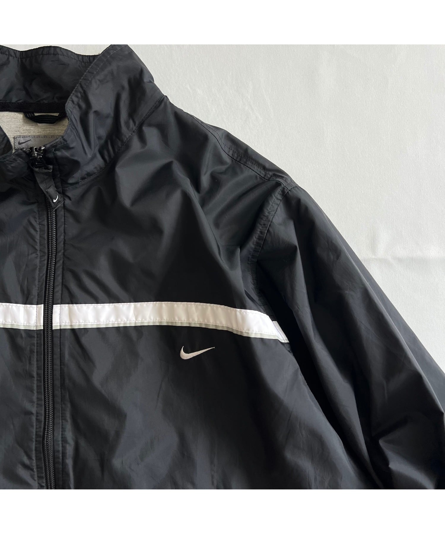 00's NIKE ナイロンジャケット メンズL ブラック ナイキ スポーツ 古着
