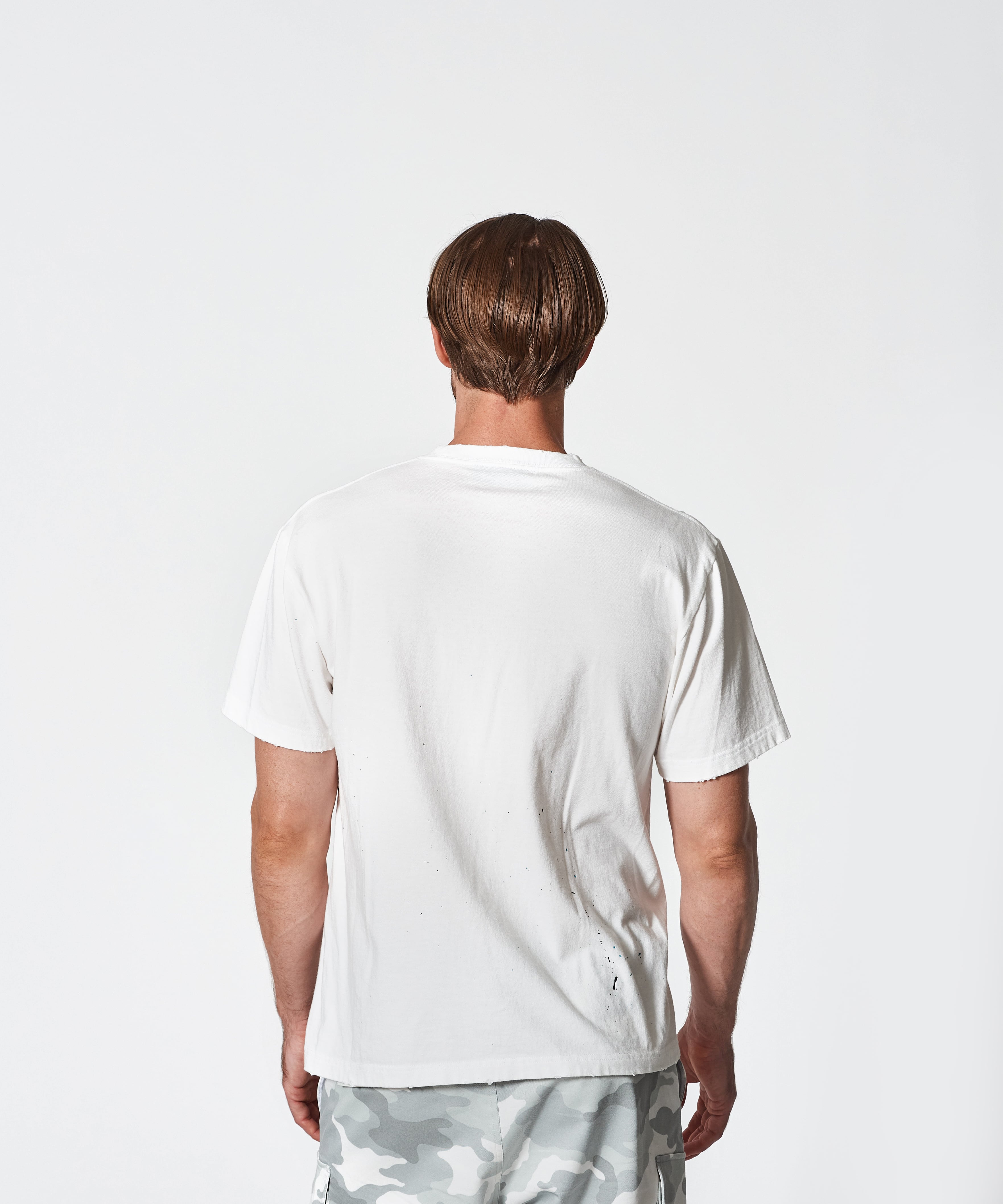 日本未発売 rag&bone/JEAN ホワイト ペンキ ダメージ Tシャツ ダメージ加工 ハンドペイント Tシャツ | ACANTHUS ONLINE STORE