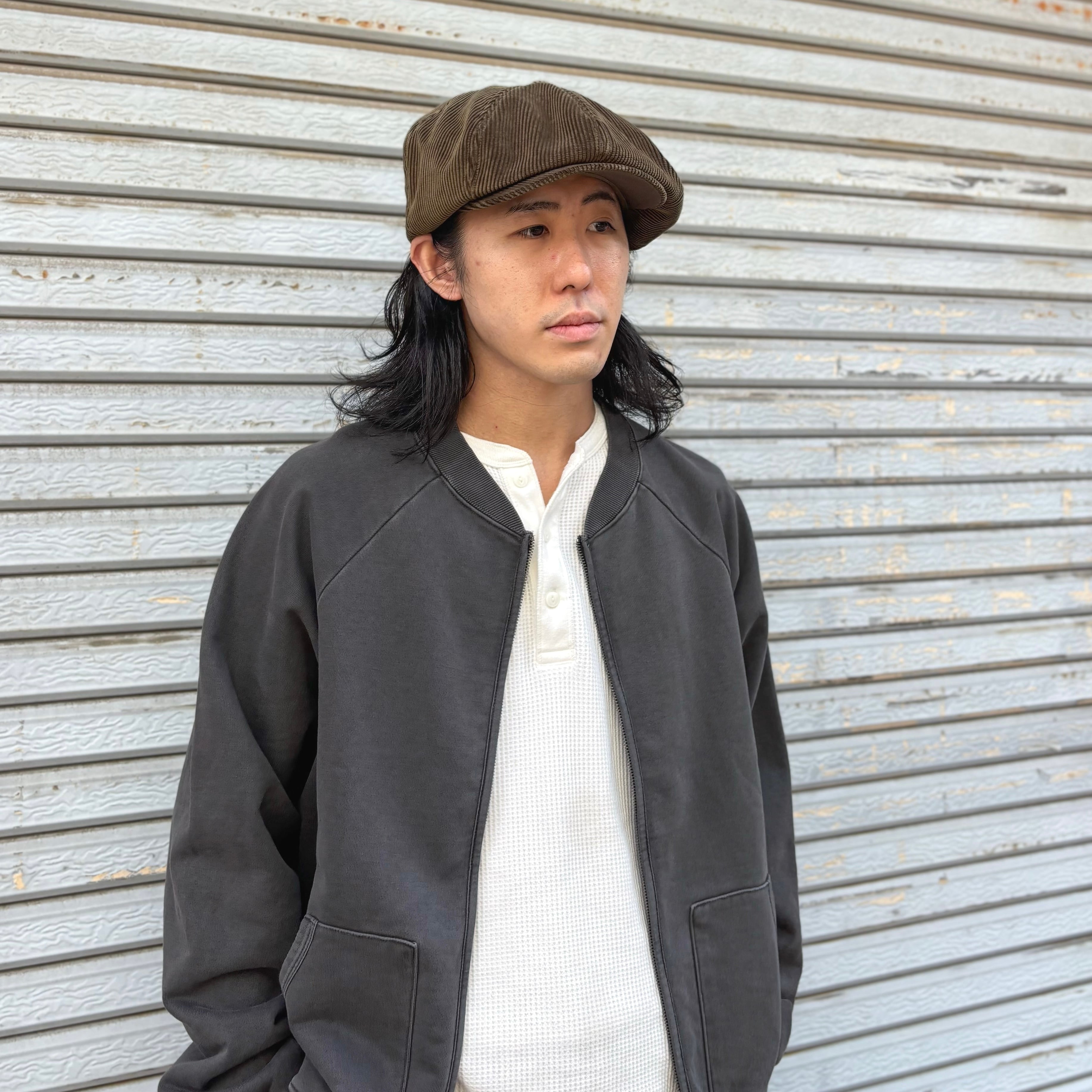 Nigel Cabourn ダークグレー キャスケット M Nigel Cabourn（ナイジェル・ケーボン）CASQUETTE（キャスケット