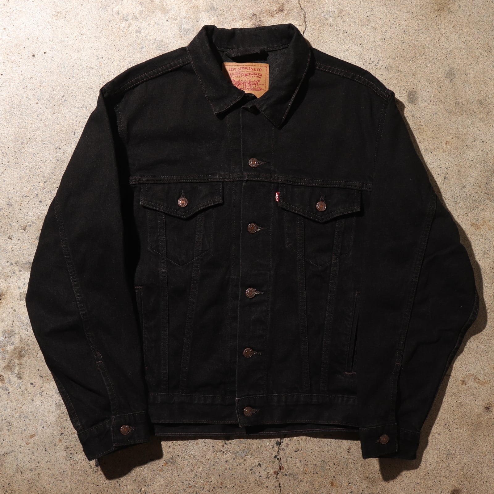 極美品 M 米国製 サルファー Levi's70507 ブラックデニムジャケット