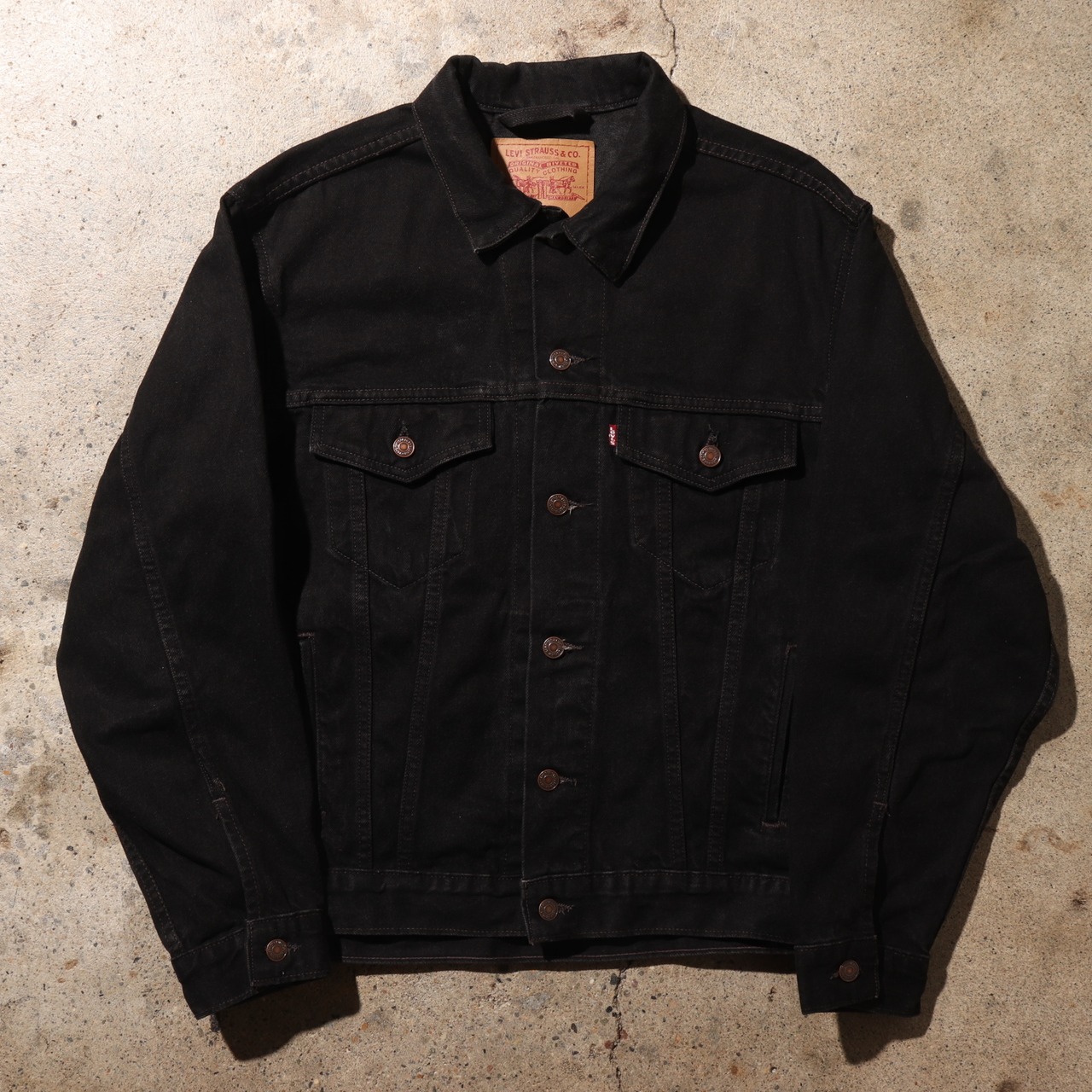 極美品 M 米国製 サルファー Levi’s70507 ブラックデニムジャケット リーバイス