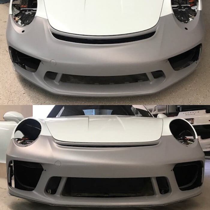 工場直送 バンパー フロント 2011～2019 Porsche 911 991 991.2 GT3