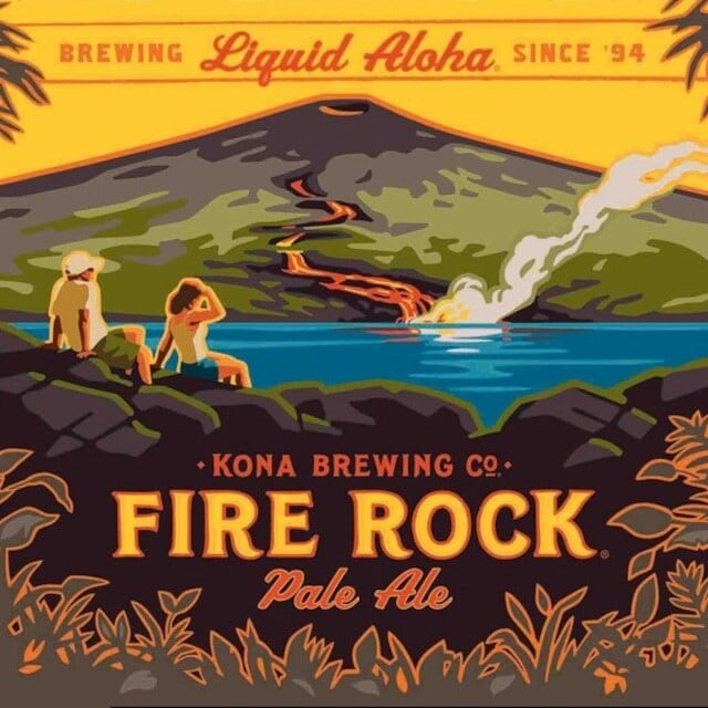 コナビール KONA ペールエール ファイヤーロック Firerock Pale Ale 瓶 ハワイ 355ml  1ケース24本