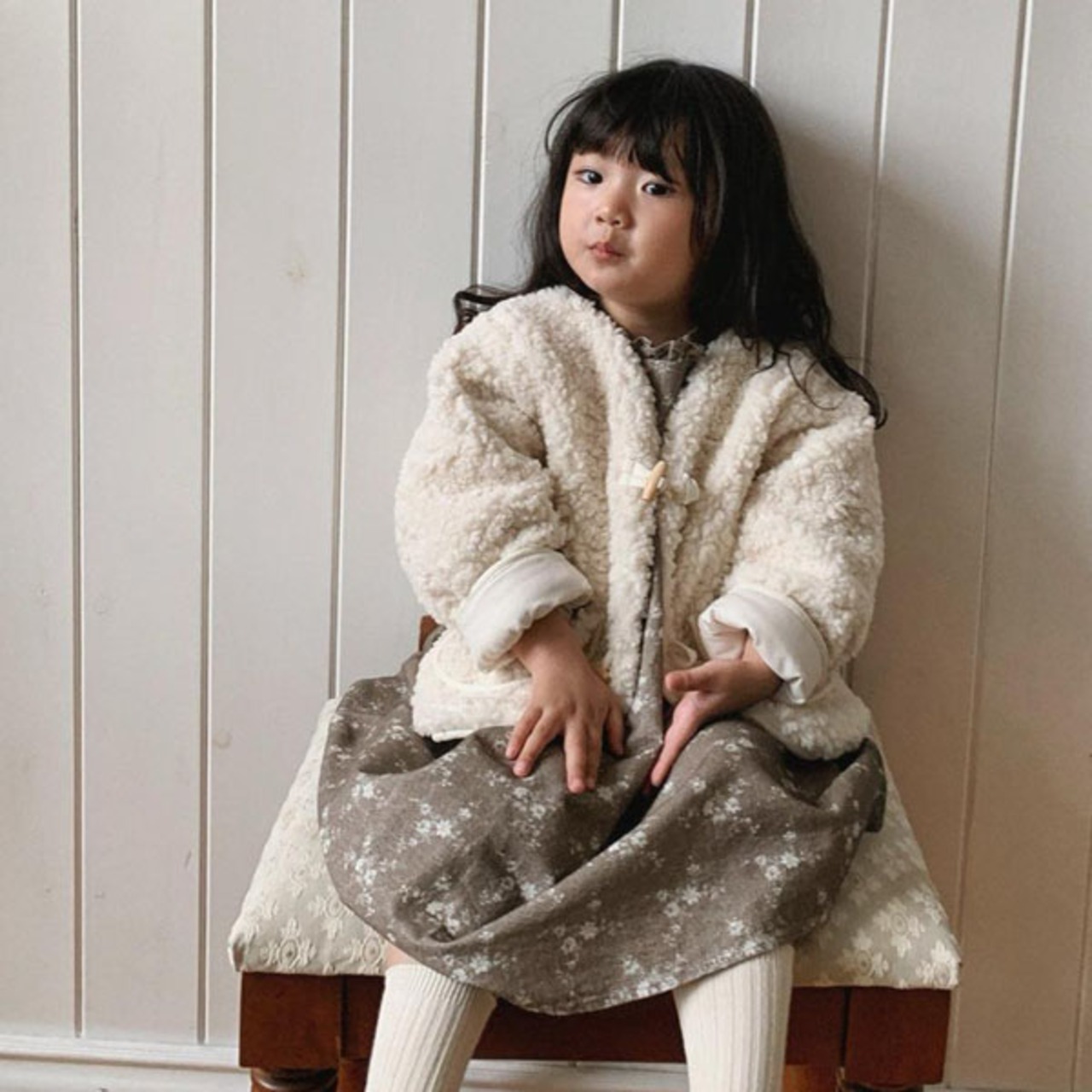 韓国子供服 / 26winter / monbebe / ボアジャケット / キッズ *S~XL*