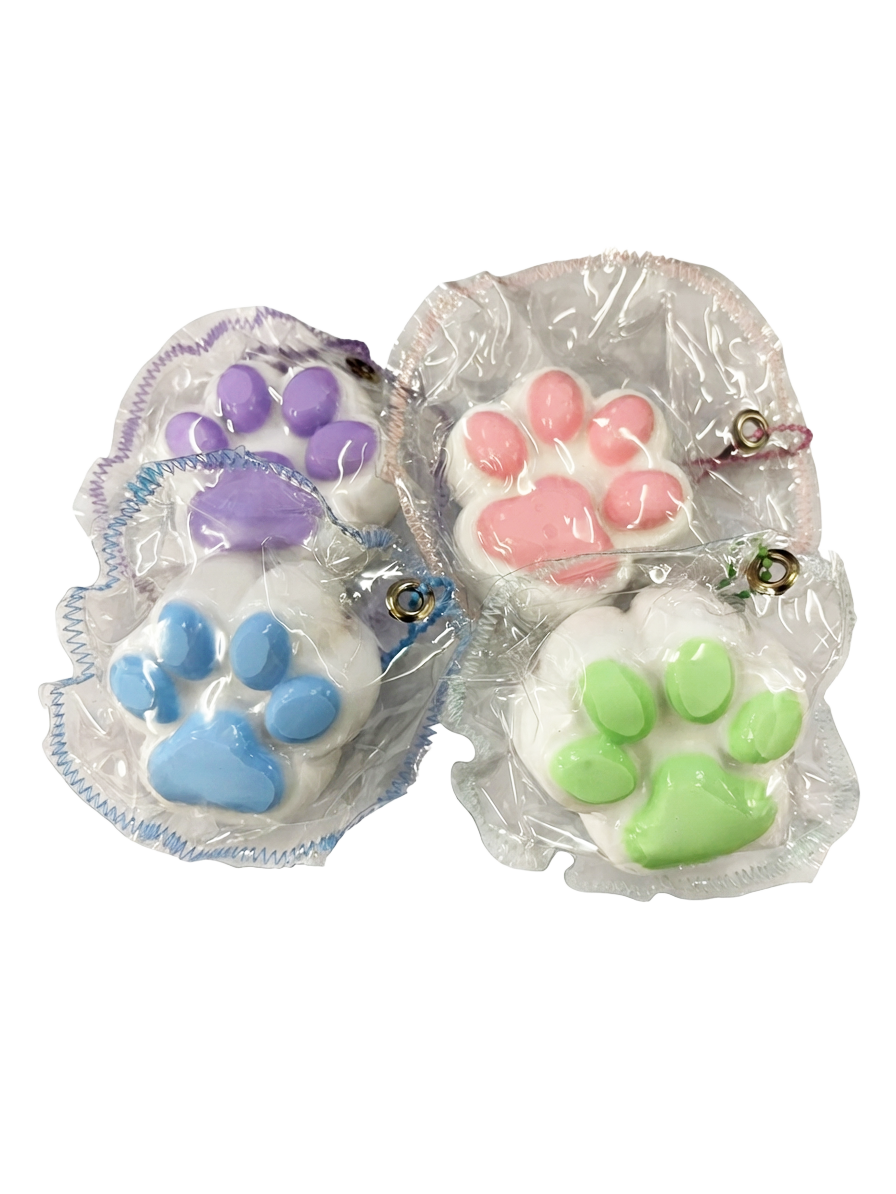 【 正規品 】 ぷにぷに スクイーズ 肉球 アニマル 癒し かわいい ストレス解消 シーサーの肉球 もっちり (全4色)ラベンダー・ピンク・ブルー・ミント ストレス解消にぴったり!沖縄の守り神「シーサー」の肉球をイメージした、ずっと触っていたくなるもちもちキュートな癒しグッズ。※注文日より1~3営業日で発送いたします)
